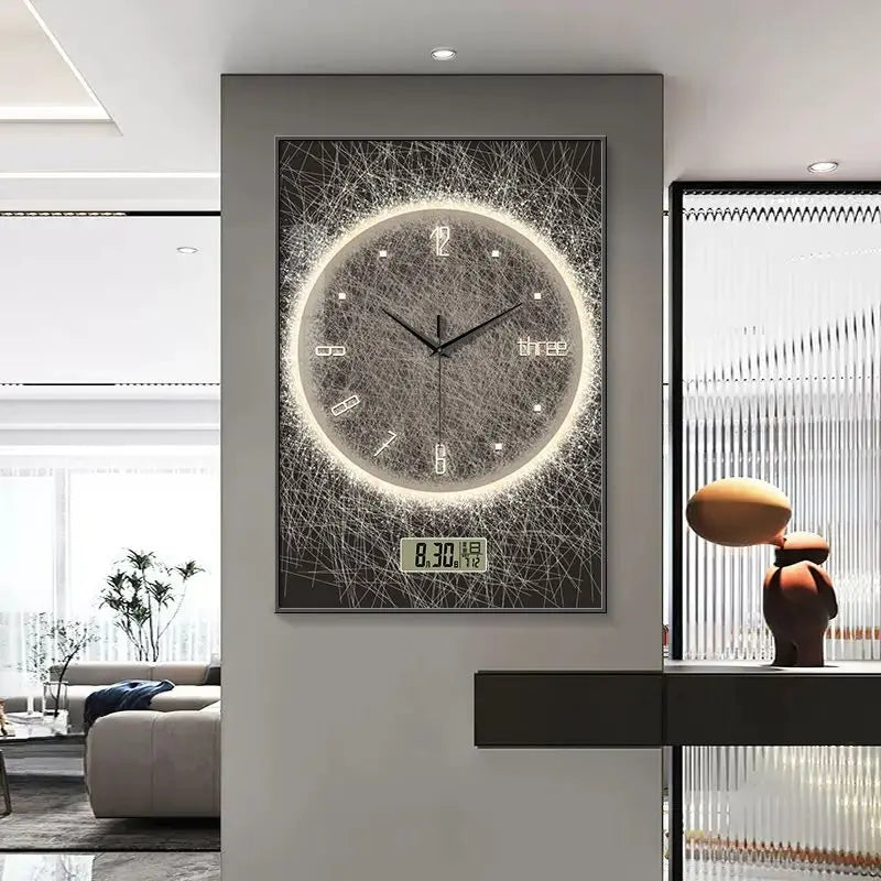 Abstract dining room decorative painting wall clock home decorative art when hanging pictures